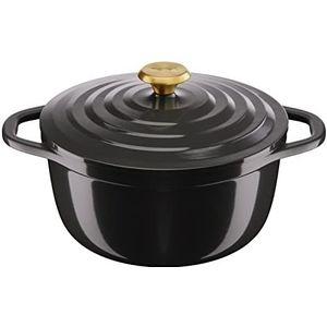 Tefal Air braadpan 24 cm braadpan van gegoten aluminium met 4,7 l capaciteit, keramische coating, zachte resultaten, geschikt voor oven en conventionele keukens, ook inductie, geschikt voor