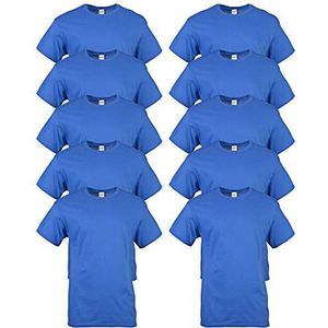 Gildan T-shirt van dik katoen, stijl G5000 heren (10 stuks), koningsblauw, L, Koninklijk