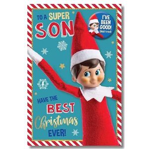 Officiële kerstkaart ""Elf On The Shelf Son