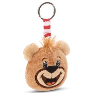 Porte-clés FC BAYERN MÜNCHEN ours Berni 7cm, rouge - Pendentif animal câlin durable avec anneau métallique pour accrocher aux clés, à la corde, au sac et plus encore