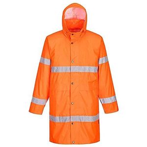 Portwest Hivis regenjas, 100 cm, kleur: oranje, maat: M, H442ORRM