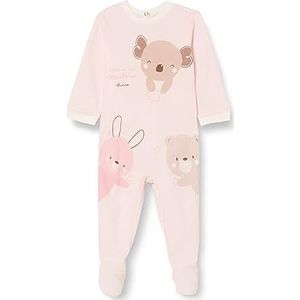 Chicco Katoenen overall met voet, pyjama voor baby's en jongens, babymeisjes, Roze (920)