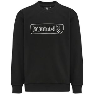 hummel Sweatshirt Hmltomb Unisex kinderen, zwart, 12 jaar, zwart.