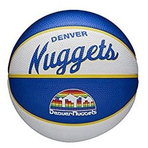 Wilson TEAM RETRO, DENVER NUGGETS, mini-basketbal, outdoor, rubber, maat: mini