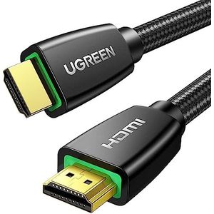 UGREEN HDMI 4K Ultra HD Gevlochten Nylon Ethernet Hoge Snelheid HDMI 2.0 Kabel Ondersteunt 3D HDR Audio Return Compatibel met PS5 Blu Ray Speler Xbox 360 PS4 PS3 PC 4K TV Versterker Scherm (3M)