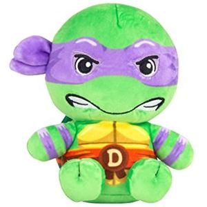 Club Mocchi Mocchi Tomy - Pluche dier Turtles Ninja Donatello 15 cm - TMNT pluche dieren om te verzamelen - Officieel gelicentieerd speelgoed - actiefiguren - Ninja Turtles speelgoed vanaf 3 jaar