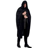 Boland - Uniseks kostuum voor volwassenen met capuchon, 10103522, zwart/velours, 170 cm