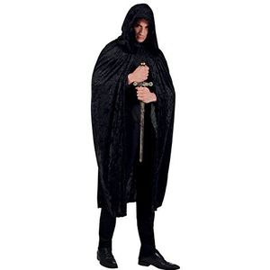 Boland - Uniseks kostuum voor volwassenen met capuchon, 10103522, zwart/velours, 170 cm