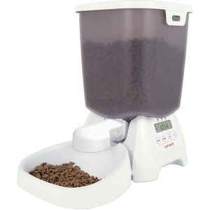 Pet Mate C3000 Droogvoerautomaat, voor Honden en Katten, 3 kg Inhoud, Wit