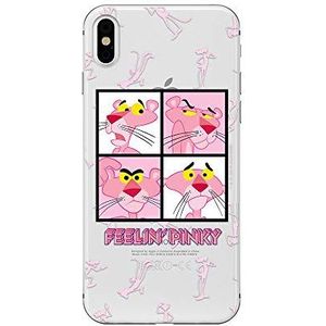 iPhone X hoes, iPhone XS hoes, Pink Panther, TPU siliconen beschermhoes stootvast krasbestendig TPU siliconen beschermhoes