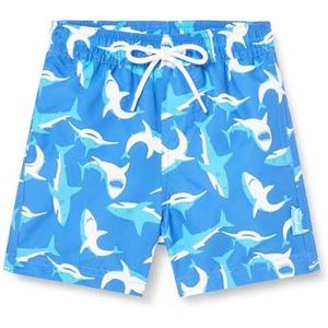 Playshoes Zwemshort voor jongens, blauwe haai, 110-116, Blauwe haai.