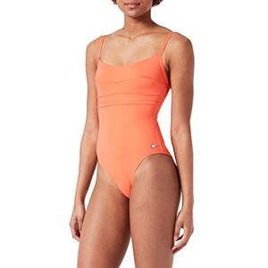 Haute pression Maillot de Bain Une pièce Femme, Corail Orange, 36