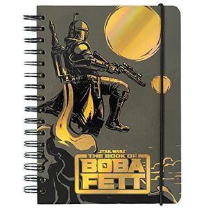 Grupo Erik - Bullet Journal Star Wars - The Book of Boba vet | notitieboek A5, spiraalboek | Bullet Journal Spiraal | Bullet Agenda | Notebook