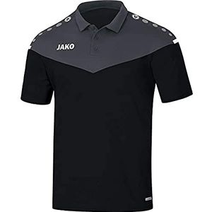 JAKO Champ 2.0 Poloshirt voor heren, zwart.