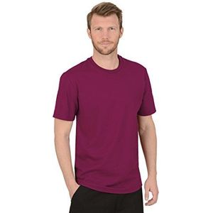 Trigema Heren T-Shirt Bio Katoen 639202, rood (Sangria-c2c)