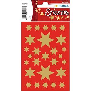 HERMA Kerststicker ""sterren"" in goud