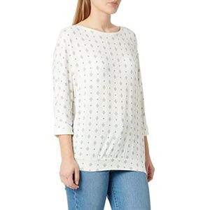 s.Oliver T-shirt voor dames, 02c3 bloemenprint creme