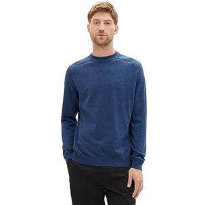 TOM TAILOR 1038234 heren sweater, 32746 - Blue Navy Twotone Grindle