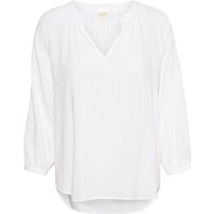 Part Two Mileanpw BL Relaxed Fit 3/4 Mouw Blouse Dames, Helder Wit
