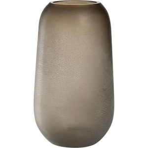 LEONARDO HOME Trogolo 033204 Elegante vaas voor struisvogels voor bloemen en takken, natuurlijke esthetiek in zachte aardetinten, authentiek en veelzijdig design, hoogte 40 cm, taupe
