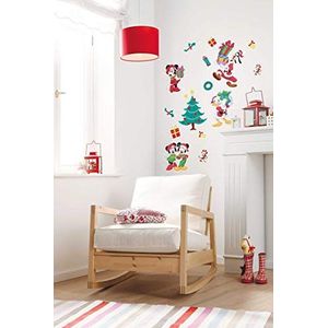 Komar Mickey Christmas Presents decoratieve stickers 50 x 70 cm 17 delen muursticker kinderkamer