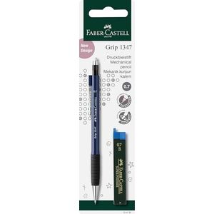 Faber-Castell 134797 - GRIP vulpotlood met 12 vullingen, hardheid: B, stiftdikte: 0,7 mm, bijpassende lichaamskleur (geen kleurkeuze mogelijk)