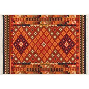 Kilim Carpets by Jalal Kilim Sivas 1 tapijt, rood/meerkleurig, 60 x 90 cm