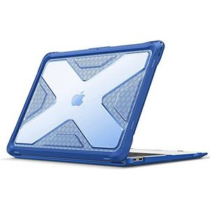 Fintie Hoes compatibel met MacBook Air 13 (versie 2018-2020) A2337(M1)/A2179/A1932, robuuste TPU hybride beschermhoes en bumper, compatibel met MacBook Air 13 inch Retina, blauw