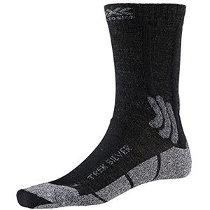 X-Socks Trek sokken, uniseks, volwassenen, opaal zwart/dolomietgrijs mix
