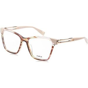 Furla Vfu671 zonnebril voor dames, Bruin/roze strepen