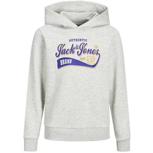 Jack & Jones Jjelogo Sweatshirt Hood 2 Kraag 22/23 Noos Jnr Sweatshirt met capuchon voor jongens, Mix van wit.