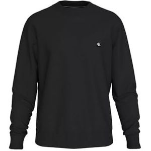 Calvin Klein Jeans CK Embro Badge Sweatshirt voor heren met ronde hals, zwart, XXXL, Ck Black, 3XL-grote maat, Zwart