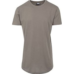 Urban Classics Heren T-Shirt Shaped Long Tee effen kleur, lang gesneden mannen shirt in vele kleuren, maten XS - 5XL, zwart, L, groen (legergroen 1144), 3XL