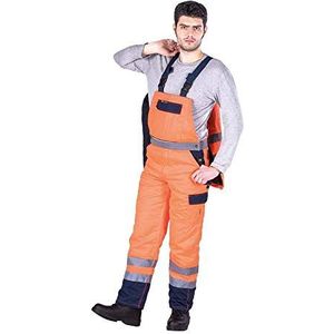 Leber&Hollman LH-BIBWINTER_XL protectorbroek gevoerd maat XL oranje/donkerblauw, oranje-donkerblauw