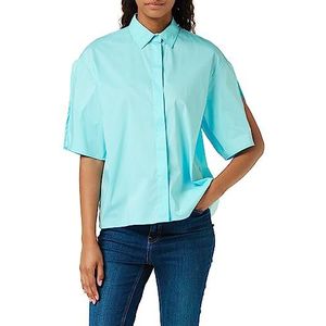 United Colors of Benetton Chemise Femme, Turquoise 1y9, L