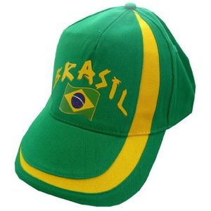 Supportershop Cap Brazilië voetbal, groen, FR fabrikant: Eén maat