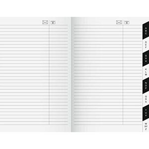rido/idé 7048040 adresboek voor zakplanner, 104 x 153 mm, kartonnen envelop