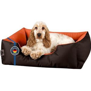 BedDog® Hondenbed LUPI, bruin/oranje, S ca. 55 x 40 cm, mand, hondenkussen