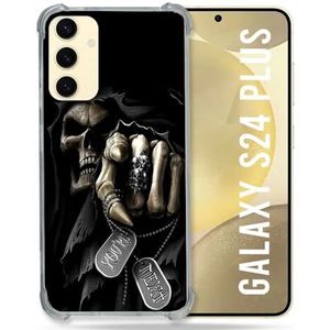Cokitec Versterkte hoes voor Samsung Galaxy S24 Plus doodshoofd Your Next