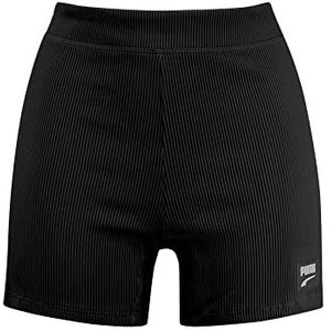 PUMA Damesbroek, skateshort, zwart combo, M, zwart combi