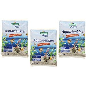 Dehner 5266861 Aqua Grind voor aquaria, 0,6 tot 1,4 mm, 5 kg per zak, 3 zakken