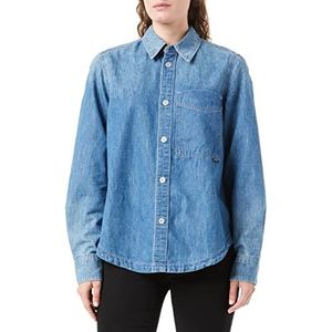 G-STAR RAW Dameshemd met 1 zak, blauw (Faded Cadet Blue D23240-d303-d890), XS, Blauw (Faded Cadet Blue D23240-d303-d890)