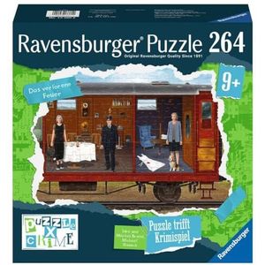 Ravensburger Puzzle X Crime Kids - Het verloren vuur - 264 stukjes puzzelspel voor 1-4 jonge detectie vanaf 9 jaar