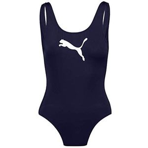 PUMA Puma women's swimsuit dames zwempak uit één stuk, navy, XL