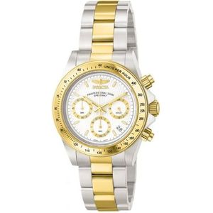 Invicta Speedway 9212 Herenhorloge, 39 mm, zilver, 39, horloge, zilver.