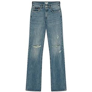 IPEKYOL Flare Fit Jean Pants Jeans Femme, Indigo, 036