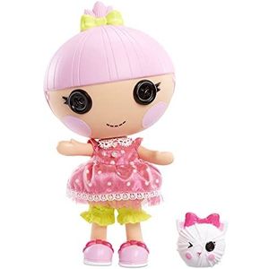 Lalaloopsy Littles Trinket Sparkles pop met 1 bol wol kat - 18 cm prinses pop met verwisselbare outfit roze en schoenen, in 1 herbruikbaar speelhuis, vanaf 3 jaar