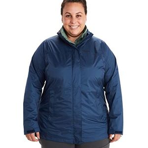 Marmot Wm's PreCip Eco Jacket, waterdichte regenjas, winddichte regenjas, ademend, opvouwbare hardshell windbreaker, ideaal voor fietsen en wandelen, Arctic Navy, XS
