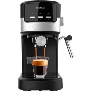 Cecotec Barista Power Espresso 20 Barista Maestro Express koffiezetapparaat, 2250 W, 20 bar, manometer en 2 thermoblocks, koffiebonenreservoir, molen met 20 niveaus, verstuiver