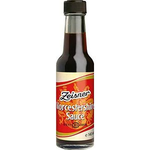 Zeisner Worcestershire-Saus, 4 x 140 ml, Engelse saus zonder kunstmatige aroma's, 4 stuks